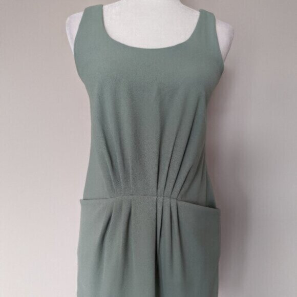 NWT Against Nudity sage green sleeveless dress - Picture 2 of 7